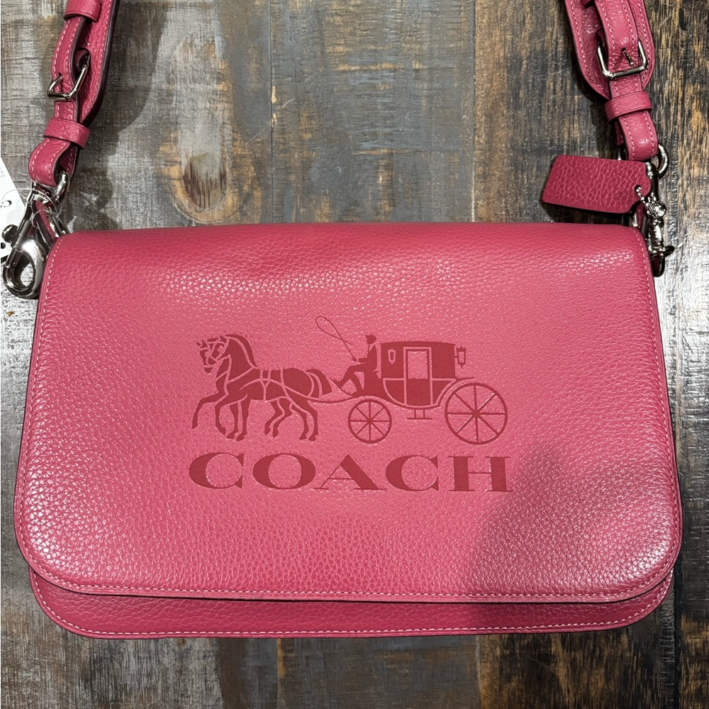 Coach Pink Leather Crossbody Bag